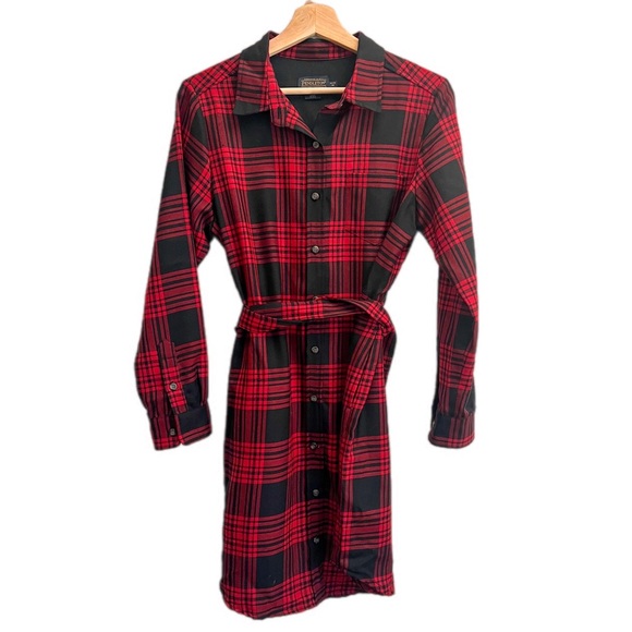 Pendleton Plaid Stevie Shirt Dress Women’s M Button Front Side Pockets - Picture 4 of 6